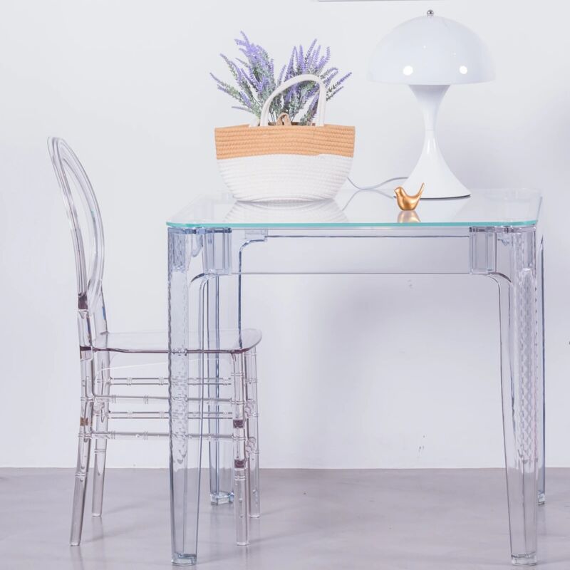 Nest Dream - Table carrée en verre avec pieds - Ghost - Transparent Nest Dream - Table carrée en verre avec pieds - Ghost - Transparent