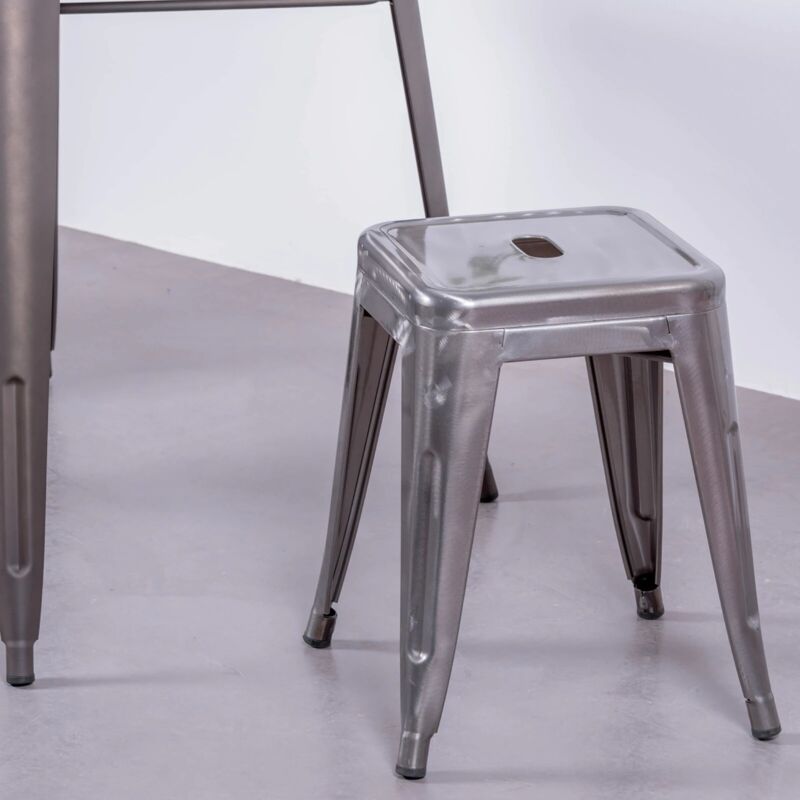 Nest Dream - Tabouret bas industriel en acier - Bistro - Metal