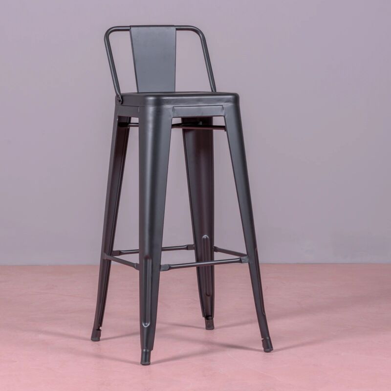 Nest Dream - Tabouret industriel en métal - Bistro - Noir