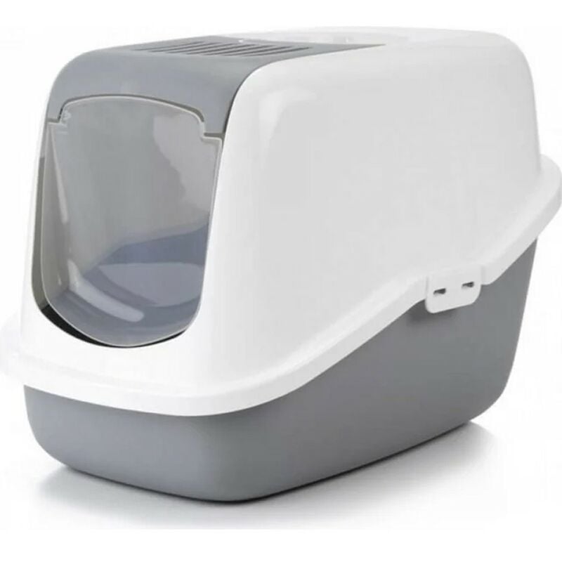 Savic - nestor bac a litiere pour chat couvert gris offre exclusive