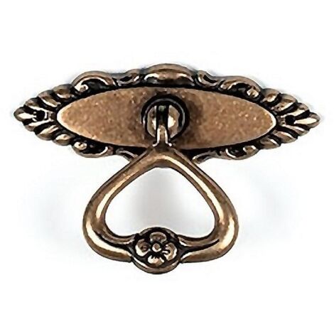 NESU anilla 77mm. cuero viejo 221c1 , Anilla tirador para muebles,puertas,cajoneras,cómodas,etc - Medidas: 77x42x17mm. - Acabado cuero viejo.