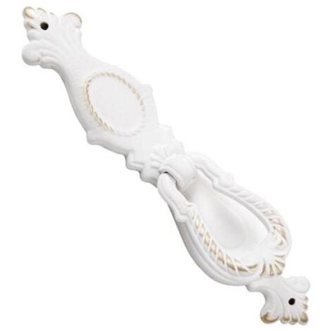 NESU tirador 164mm. blanco 218abb1 , Tirador vertical para muebles,puertas,cajoneras,cómodas,etc - Medidas: 164x30x22mm. - Acabado patina blanca. - Incluye tornillos.