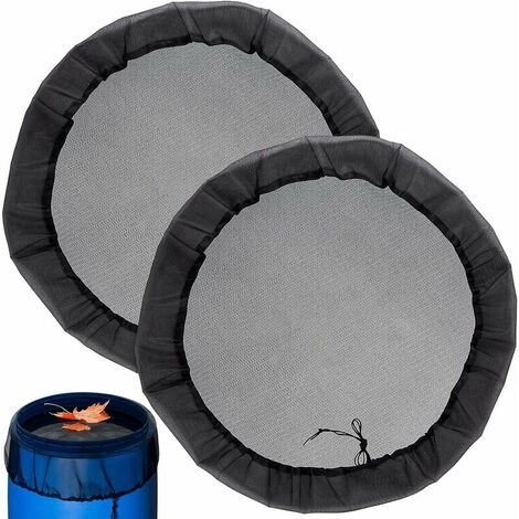 Net for Rain Cistern, 2 Piece Rain Bucket Lid with Drawstring, Adjustable Protection Net to Keep Leaves and Mosquitoes Away - Diameter: 80cm