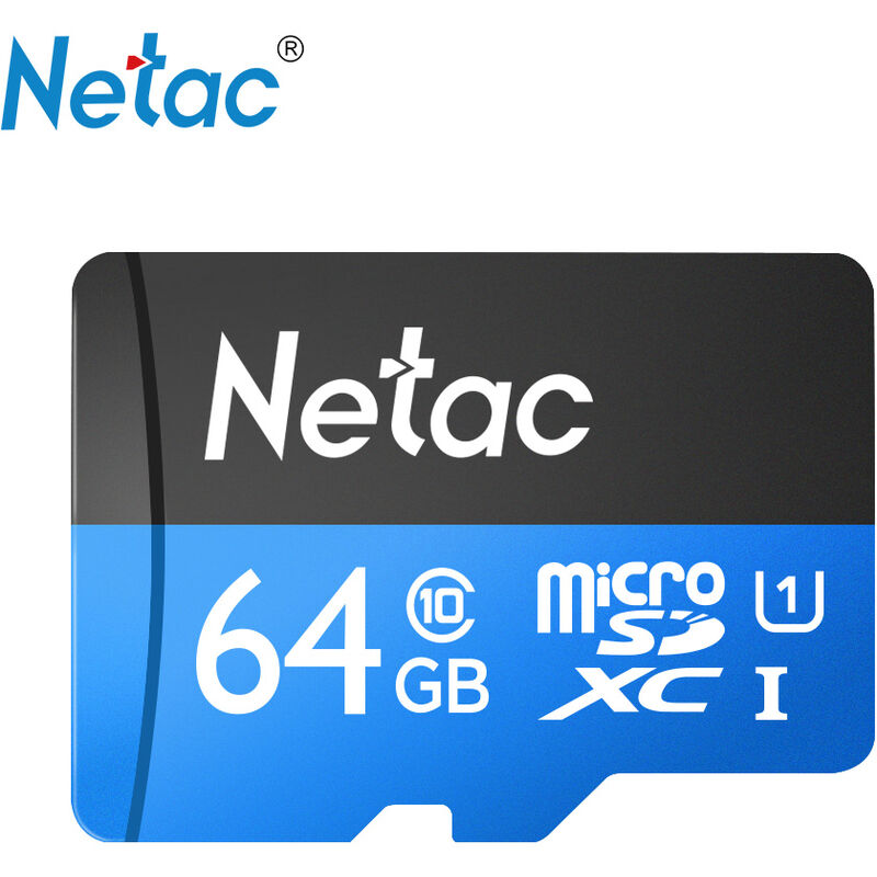 

P500 Class 10 64G Micro SDXC TF Tarjeta de memoria flash Almacenamiento de datos de alta velocidad hasta 80 MB / s - Netac