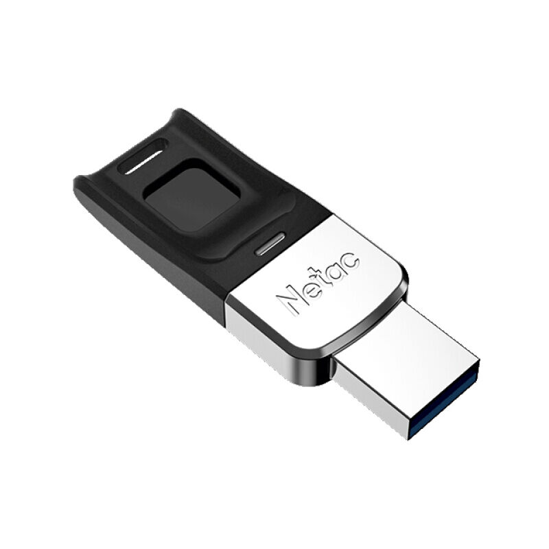 

Netac US1 128GB USB Flash Drive USB3.0 Aleacion de zinc Cifrado de huellas dactilares U Disco Transmision estable de alta velocidad para PC Laptop,