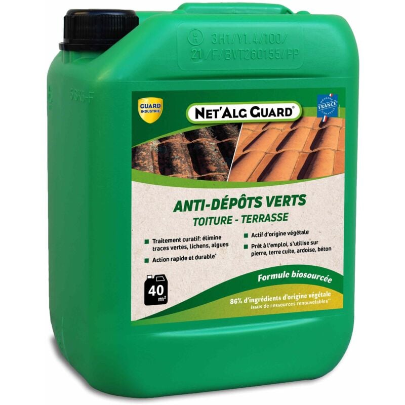 Fongicide Traces Vertes Terrasse Guard Industrie NetAlg Guard 4L