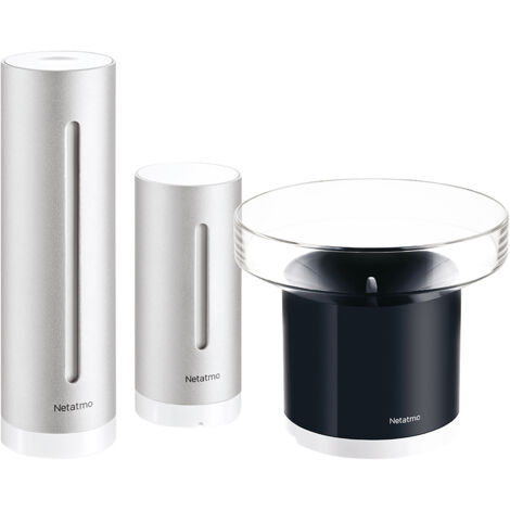 Netatmo Smart Bundle NBU-NWS-NRG-EU WLAN-Wetterstation Vorhersage für 6 Tage Anzahl Sensoren max. 5
