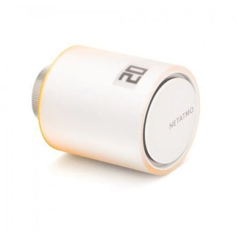 Netatmo – Tête thermostatique connectée pour radiateurs – Compatible 90% des modèles – Application mobile pour contrôle à distance – Design moderne