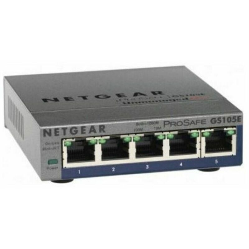 

Switch de Sobremesa GS105E-200PES 5P Gigabit RJ45 - Netgear