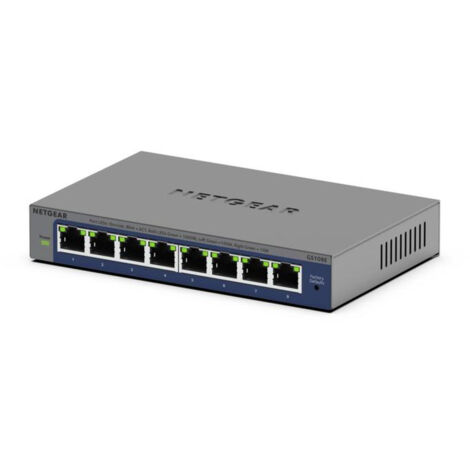 NETGEAR GS108Ev4 Non gestito L2/L3 Gigabit Ethernet (10/100/1000) Grigio