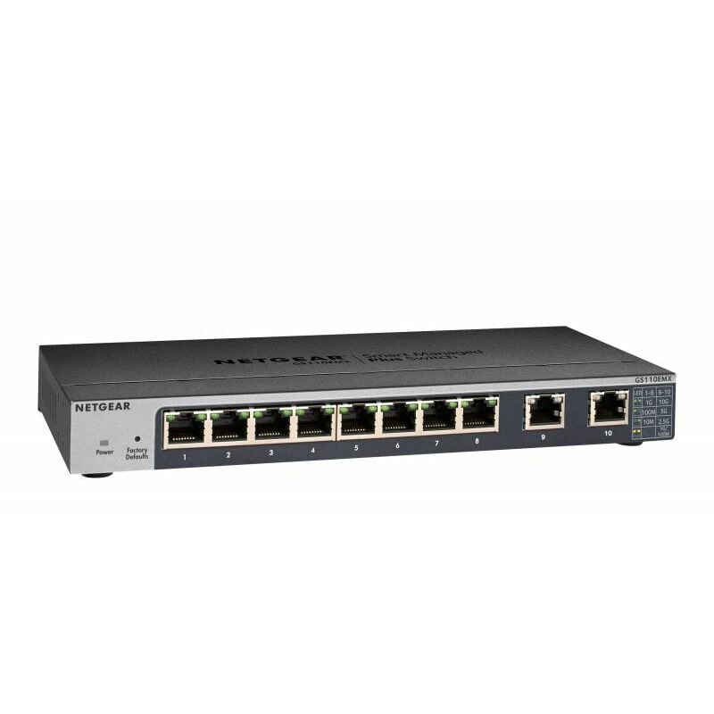 

Switch de Sobremesa GS110EMX-100PES 10 x RJ45 50 Gbps - Netgear