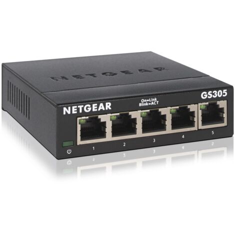 NETGEAR GS305 Non gestito L2 Gigabit Ethernet (10/100/1000) Nero