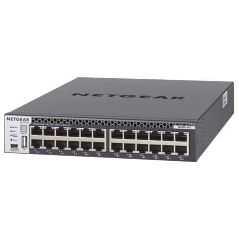 Netgear m4300-24x gestito l3 10g ethernet (100/1000/10000) 1u nero - 122120