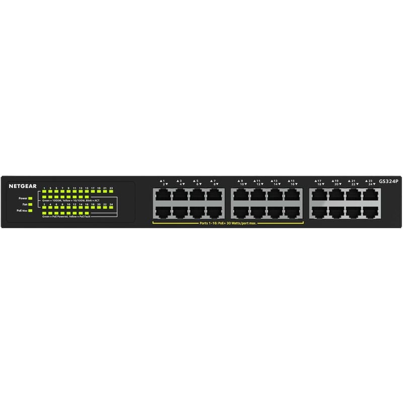 Netgear - Switch réseau RJ45 GS324P 24 ports 1 GBit/s fonction PoE R721732