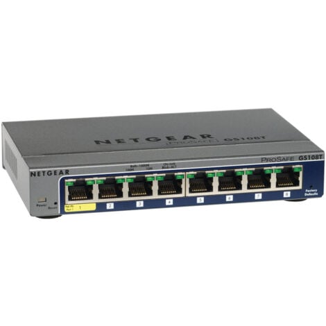 NETGEAR Switch 8xRJ45 GS108T-200EUS (10/100/1000) (GS108T-200GES)