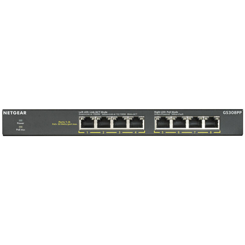 

Switch GS308PP-100EUS RJ-45 - Netgear