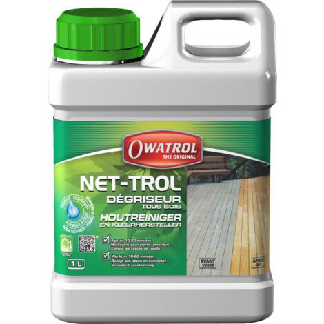 NET-TROL Owatrol - Dégriseur, dégraissant tous bois extérieurs