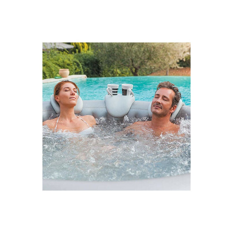 Netspa - Appuie-têtes & porte-gobelet pour spa gonflable