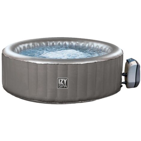NETSPA SP-IZY125 - Aufblasbarer Spa Izy - 2 + 1 Plätze - 175 x 70 cm - Die Referenz für graue aufblasbare Spas