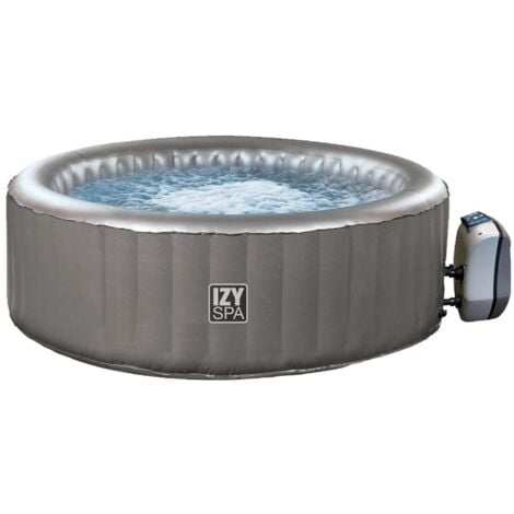 NETSPA SP-IZY125 - Spa inflable Izy - 2 + 1 plazas - 175 x 70 cm - La referencia en spas inflables color gris