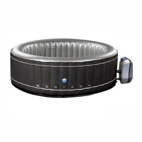NETSPA - SP-MTA165D - Spa gonfiabile Montana - Nera - Rotonda - 6 posti a sedere - 2022