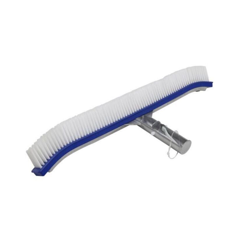 Elle Nettoyage de piscine brosse arrière en aluminium mise à niveau colle bord 18 pouces (bleu * 1 pièces)