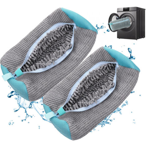 Nettoyage en profondeur des chaussures sans les abîmer Ces 2 sacs de lavage de chaussures XXL (39x19 cm)