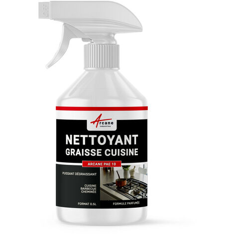 Nettoyage graisse, dégraisser, cuisine, hotte, insert, bbq, barbecue, cheminée, videordures, ventilateur - 0.5 L  - ARCANE INDUSTRIES