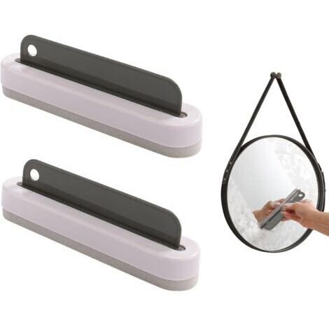 nettoyage raclette Essuie-glace et lave-glace en éponge, kit 2 en 1 pour le nettoyage des vitres amovible avec éponge pour pare-brise voiture, miroirs salle bain et outil