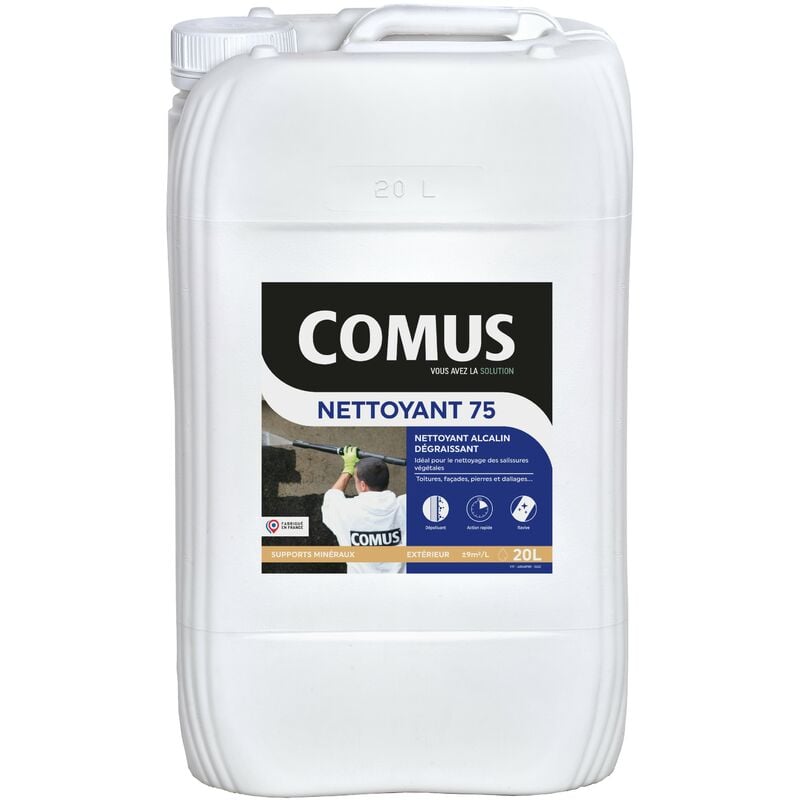 Nettoyant 75 - 20L Nettoyant alcalin dégraissant pour salissures végétales Comus