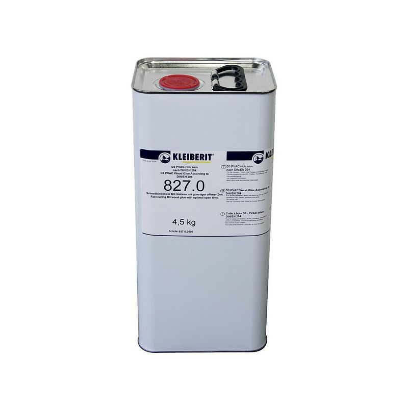 Nettoyant 827 spécial pour bacs de fusion de colles thermofusibles bidon de 4.5 kg Kleiberit