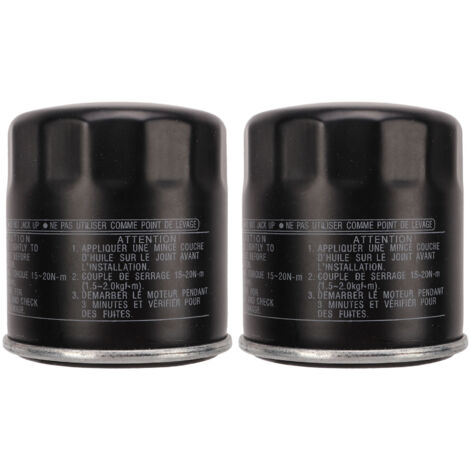 Nettoyant à Huile, 2PCS Filtre à Huile 5GH 13440 70 Remplacement de Surface Lisse Noir pour YZF-R1 2000-2014.
