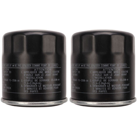 Nettoyant à Huile, 2PCS Filtre à Huile 5GH 13440 70 Remplacement de Surface Lisse Noir pour YZF-R1 2000-2014.