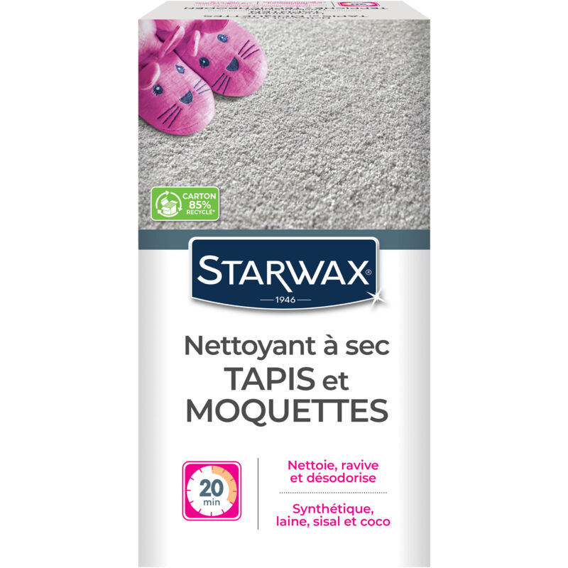 Starwax - Nettoyant à sec pour tapis et moquettes 500g