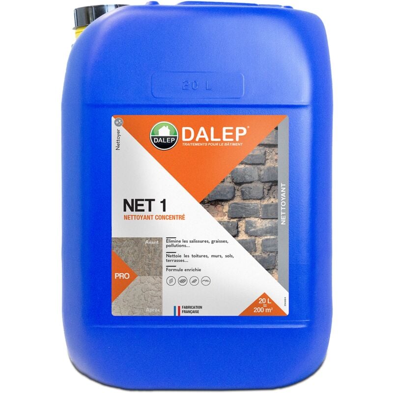 Dalep - net 1 - Nettoyant, décontaminant, Algicide 20L