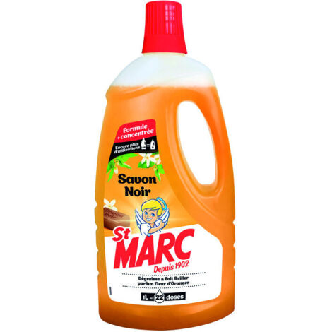 Nettoyant au savon noir 1 litre Fleur d'oranger - SAINT MARC