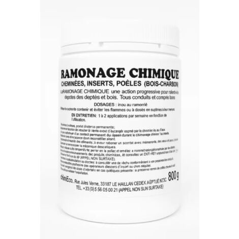 Nettoyant cheminée/ramonage chimique (bidon 1KG)