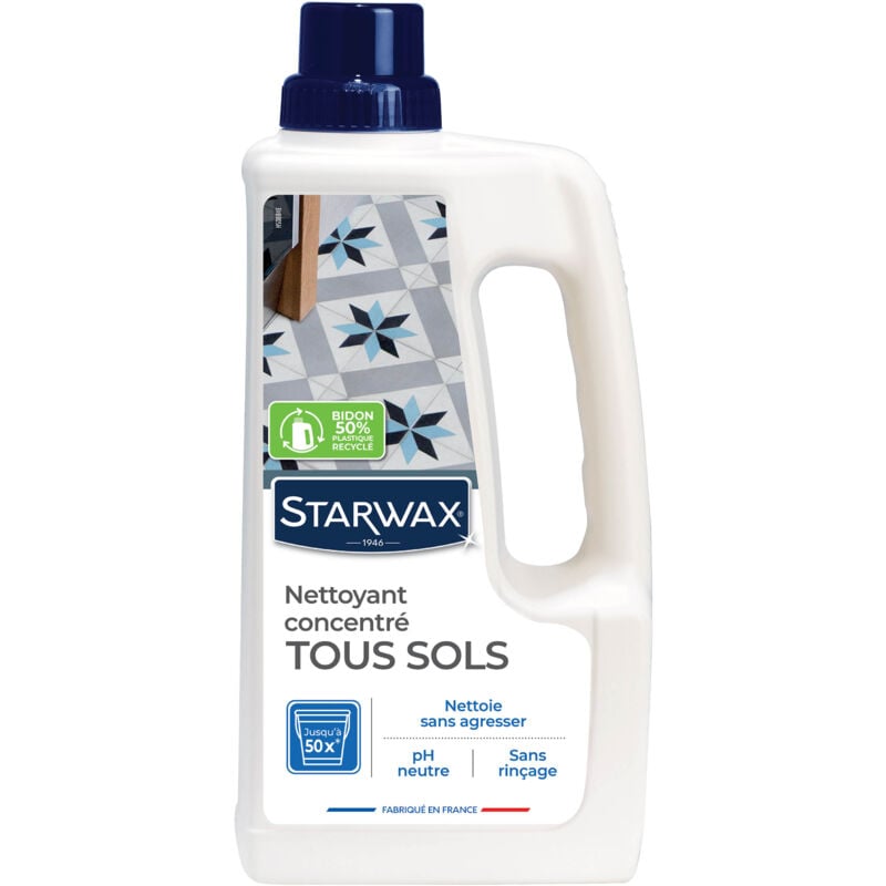 Starwax - Nettoyant doux pour sols intérieurs 1L