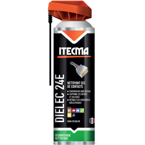 Nettoyant contact DIELEC 24E aérosol 650 ml brut - 500 ml net - ITW SPRAYTEC ITECMA