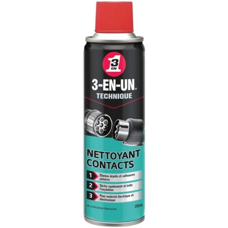 WD40 COMPANY Nettoyant contacts 3-EN-UN TECHNIQUE, Aérosol 250 ml