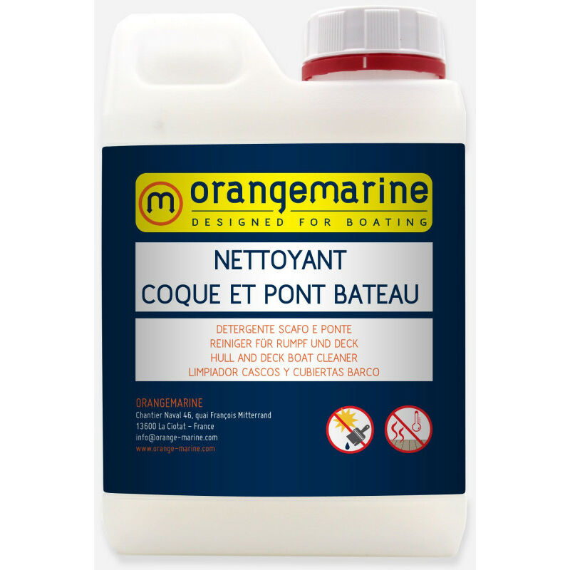 Orangemarine - Nettoyant coque et pont bateau 1 l
