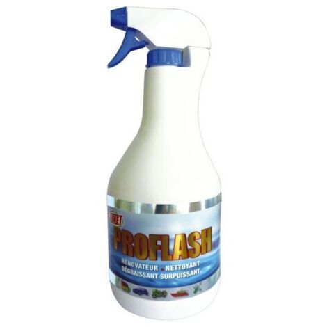Nettoyant dégraissant surpuissant 1L – Détergent aqueux sans cire ni solvant – Pour surfaces ternes et fatiguées – Pulvérisateur prêt à l'emploi – Abnet