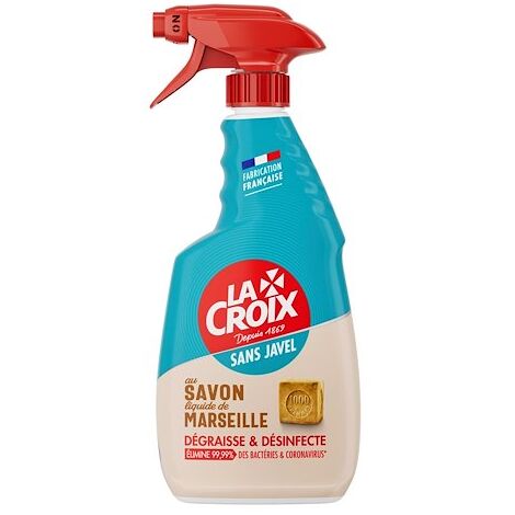 Nettoyant désinfectant La Croix sans javel au savon de Marseille - Spray de 500 ml