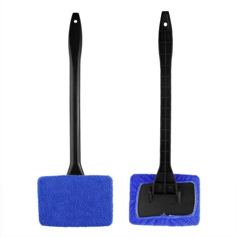 Nettoyant D'essuie-Glace de Voiture en Microfibre, Outil de Lavage de Vitres, Kit de Brosse de Nettoyage de Vitres pour Pare-Brise Passez la Souris sur l'image pour Agrandir Inconnu(Bleu)