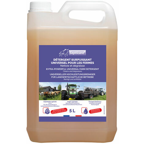 Nettoyant détergent surpuissant universel pour les fermes 5L SEPTICARE