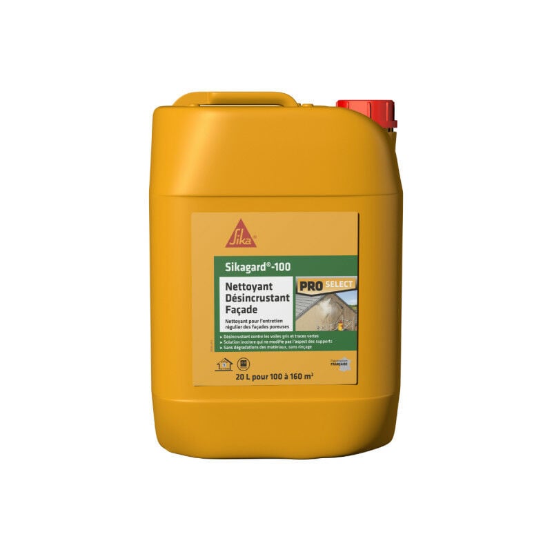 Nettoyant désincrustant façade Sika Sika gard-100 - 20L