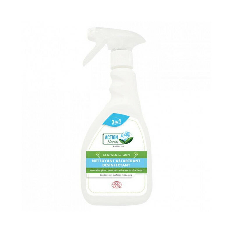 Spray nettoyant détartrant désinfectant 500ml Action Verte
