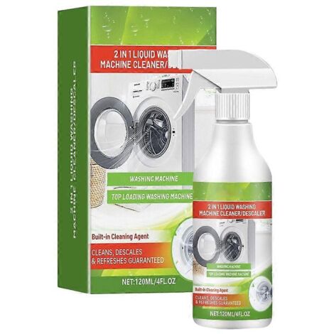 Nettoyant et détartrant pour machine à laver 120 ml, formule nocturne pour lave-linge domestique, élimine calcaire et résidus.
