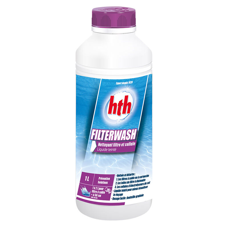 HTH - Filterwash - Nettoyant filtre Liquide 1L