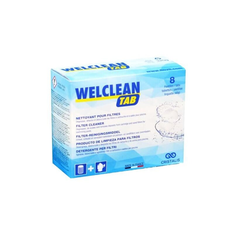 Weltico - Nettoyant filtre Welclean Tab (boite de 8)